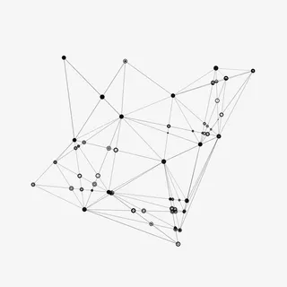 空间连接线条免抠 空间连接线条免抠