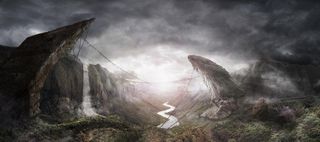 古城背景banner装饰高清