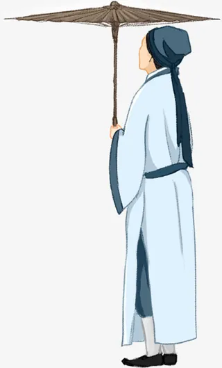 撑着油纸伞的人免抠