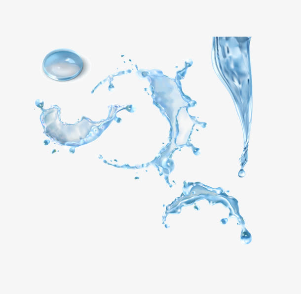矢量水花免抠