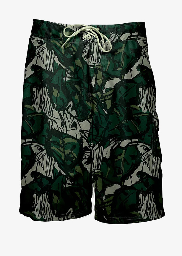 迷彩休闲短裤PNG免抠