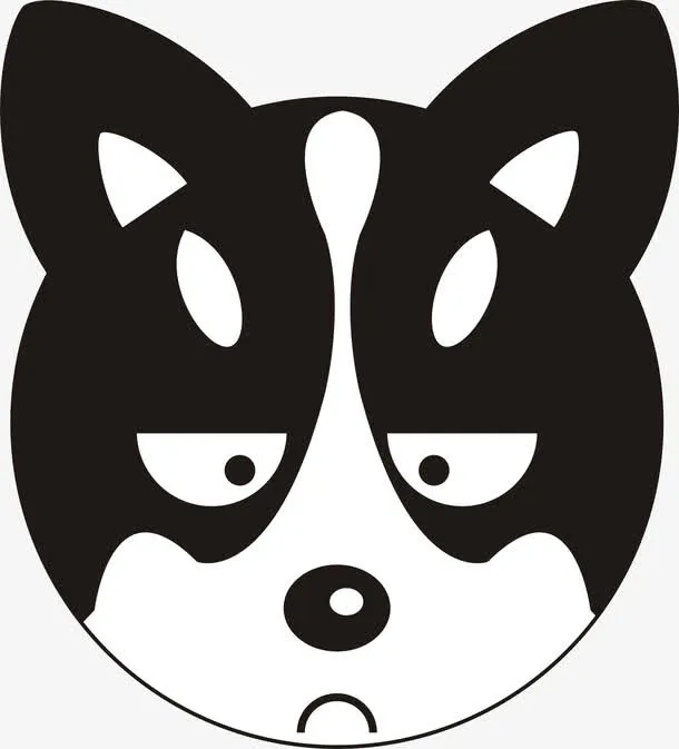 哈士奇狗狗黑狗免抠