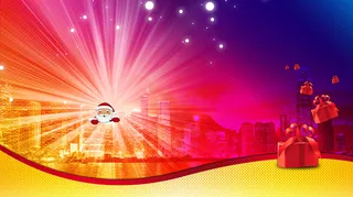 渐变 圣诞节海报 展板背景素材高清