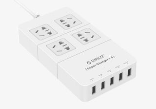 超大间距多用电源拖线板免抠