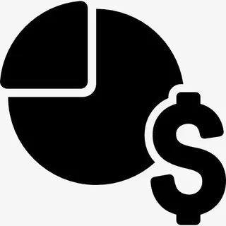 饼图与美元图标免抠