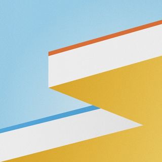 简约立体几何建筑背景素材高清