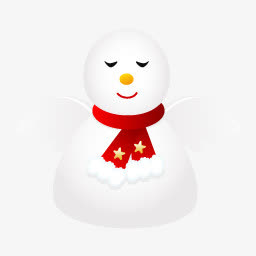翅膀雪人PNG图标免抠