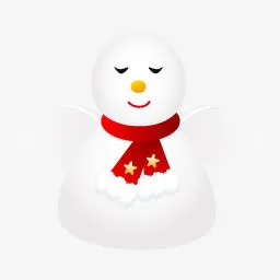 翅膀雪人PNG图标免抠