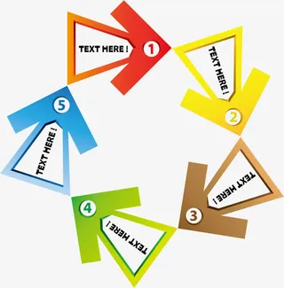 矢量循环箭头免抠