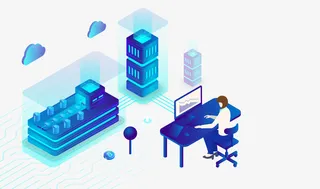 人物方块插画免抠