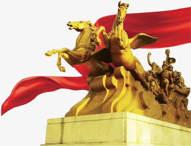 喜庆新年开门红图片免抠