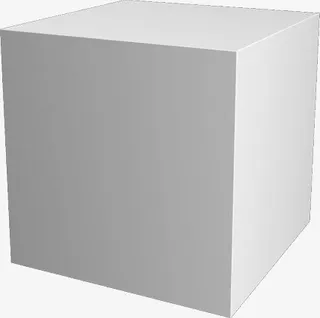 立体几何3D石膏画笔免抠