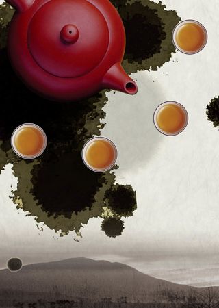 中国风文化宣传海报背景高清