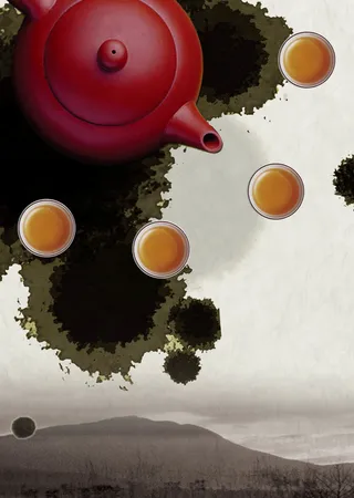 中国风文化宣传海报背景高清