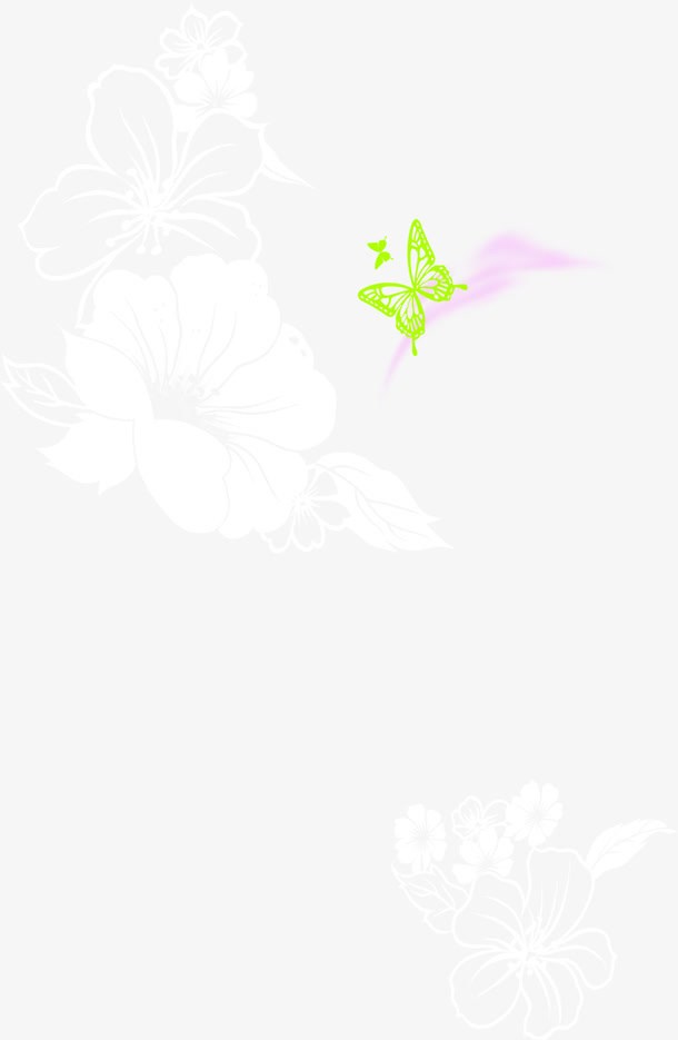 绿色蝴蝶结招聘海报免抠