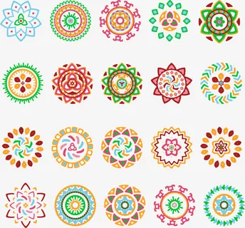 怀旧复古花纹底纹矢量素材免抠