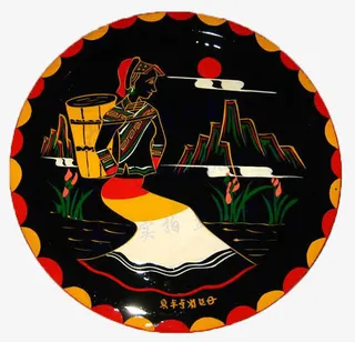 彝族漆器图案免抠