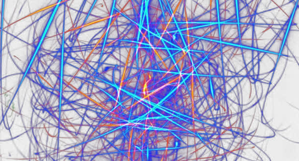 杂乱光感线条PNG免抠