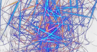 杂乱光感线条PNG免抠