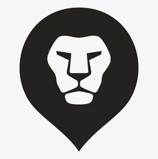 圆圆的形象狮子剪影免抠