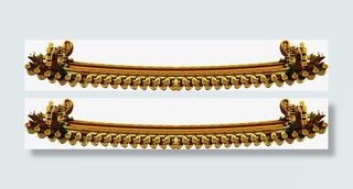 金色古典屋檐造型免抠