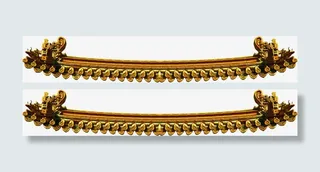 金色古典屋檐造型免抠