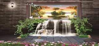 创意山水风景画高清