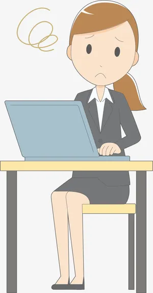 工作的女人免抠