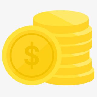 扁平化金币免抠