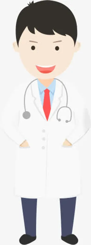 卡通男医生装饰免抠