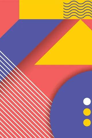 波普风图形线条曲线背景高清