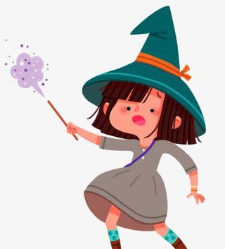 卡通女巫免抠