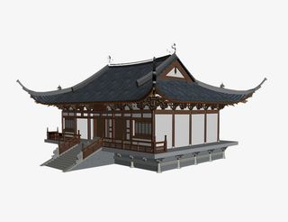 中国风院子免抠