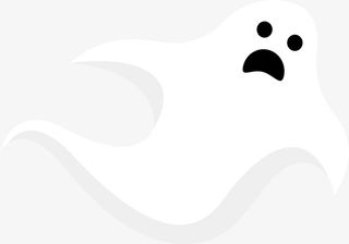 白色诡异幽灵免抠