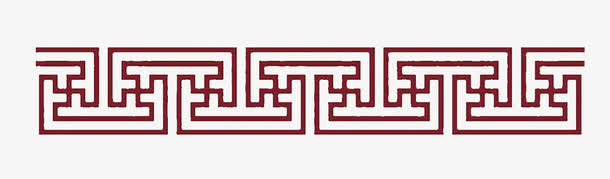 红色中国风古典边免抠