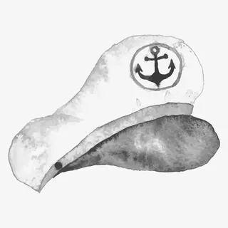 矢量海军帽免抠