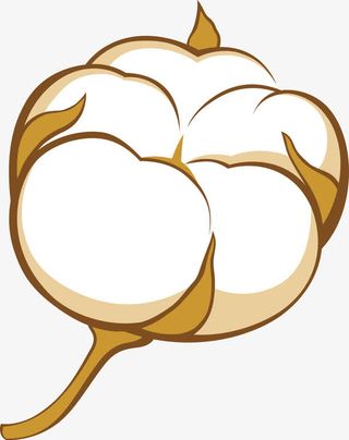 逼真的卡通棉花图免抠