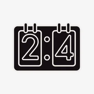 黑白记分牌图标免抠