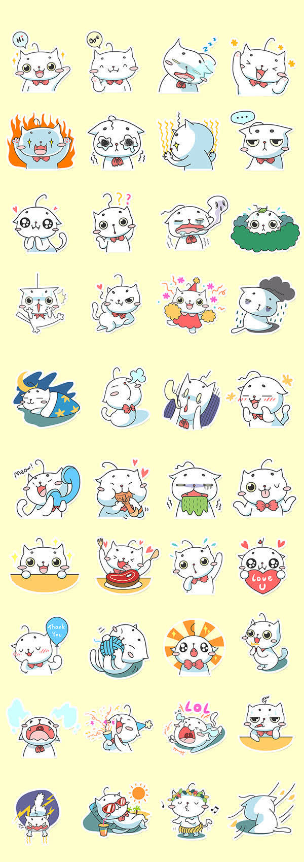 卡小猫各种表情壁纸免抠