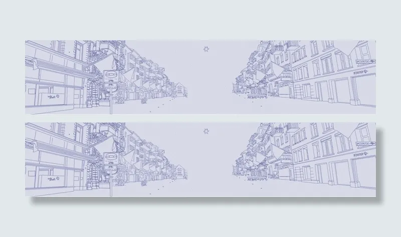 城市素描背景高清