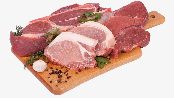 案板上的猪肉免抠