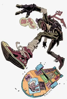 卡通滑板人物免抠 卡通滑板人物免抠
