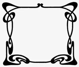 个性水墨边框免抠