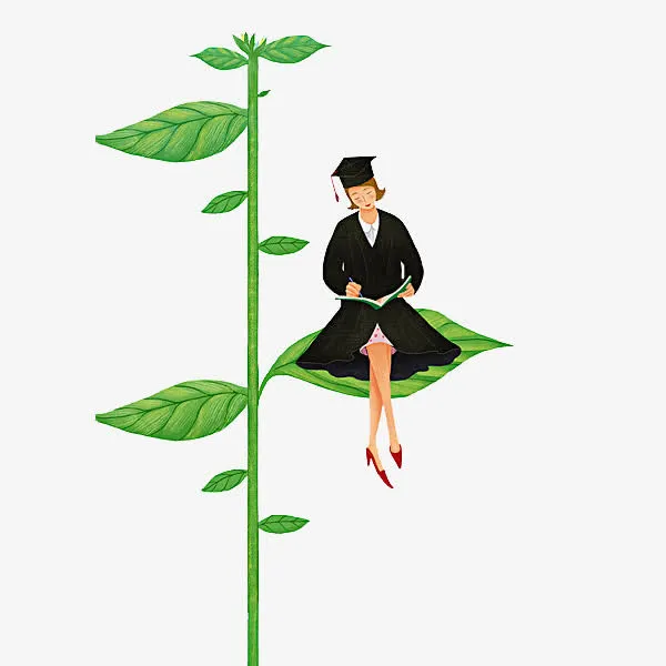 坐在树枝上女人免抠