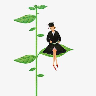 坐在树枝上女人免抠