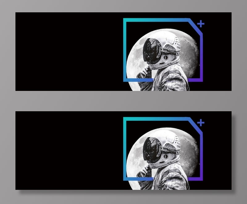 黑色未来科技宇航员月球背景高清