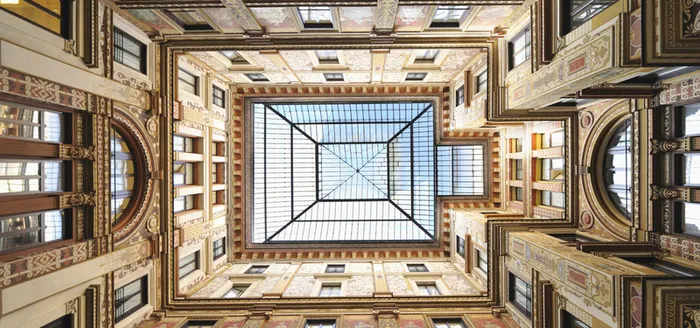 欧洲几何建筑背景高清