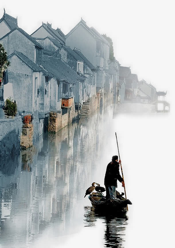 水上小镇免抠
