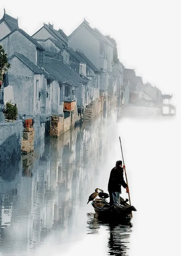 水上小镇免抠