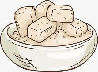 一碟红茶姜糖设计素材免抠